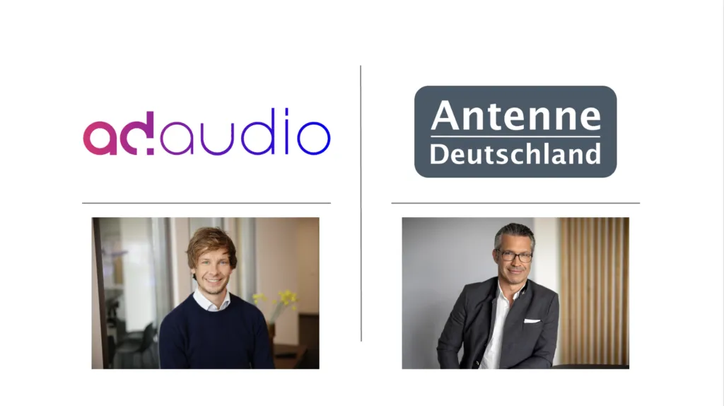 Florian Fischer von ad.audio & Mirko Drenger von Antenne Deutschland